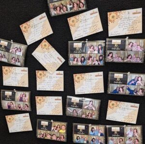 memory wall activation. event planning. anniversary celebration. 